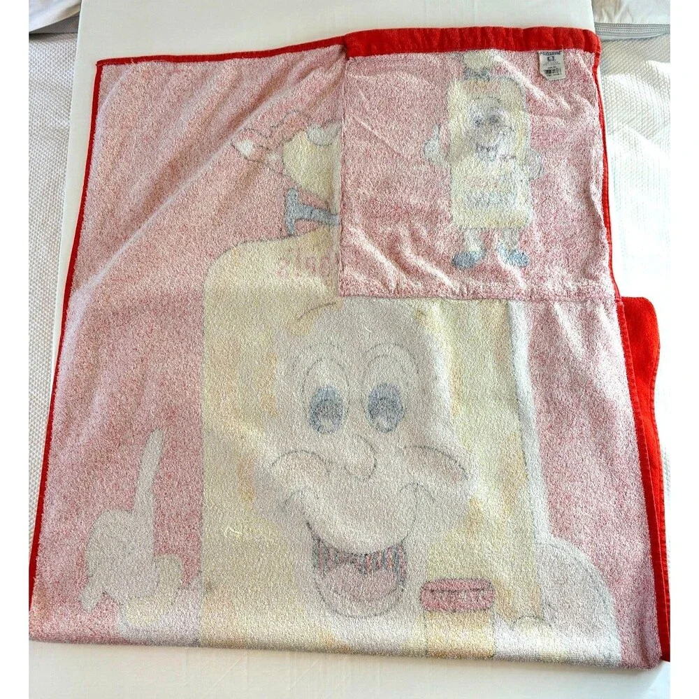 Schwebels Bread‎ Mascot Beach Towel In a Bag Cotton Hilasal 100% Cotton Vintage